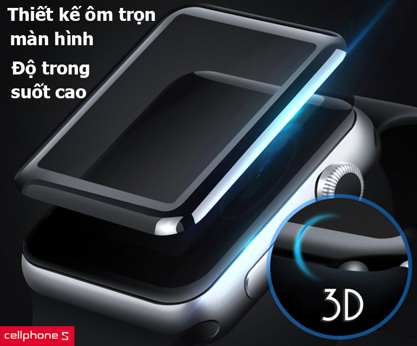 Thiết kế ôm trọn màn hình và độ trong suốt cao