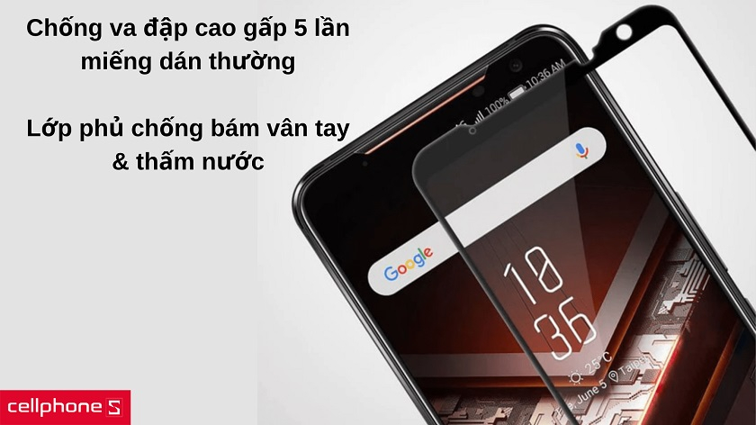 Độ bền gấp 5 lần miếng dán thông thường, tăng khả năng chống va đập & trầy xước