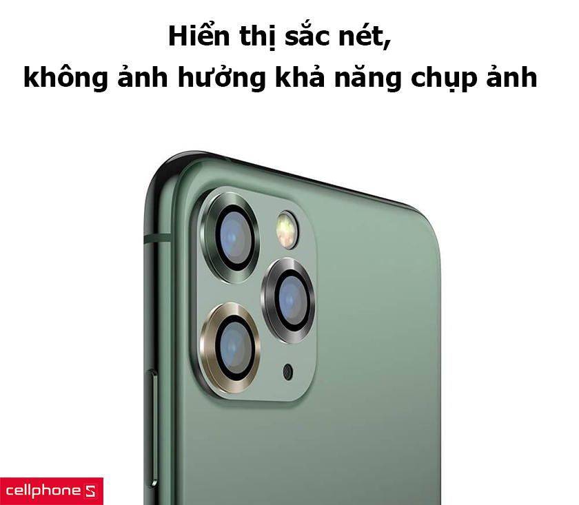 Hiển thị sắc nét, không ảnh hưởng khả năng chụp ảnh