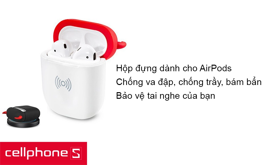 Hộp AirPods Freedog Wireless Charging – bảo vệ tối đa cho AirPods và chức năng sạc không dây