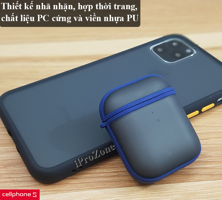 Thiết kế nhã nhặn, hợp thời trang, chất liệu PC cứng và viền nhựa PU