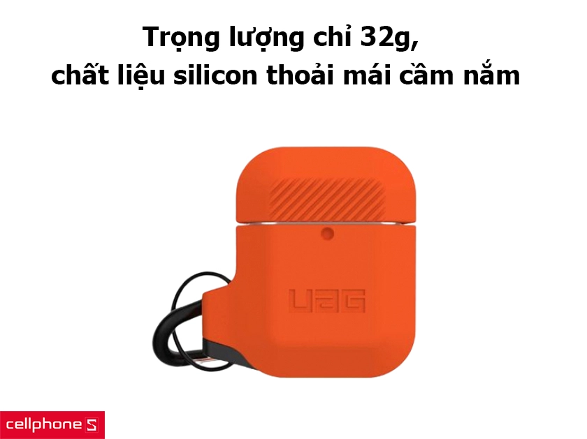 Trọng lượng chỉ 32g, chất liệu silicon thoải mái cầm nắm