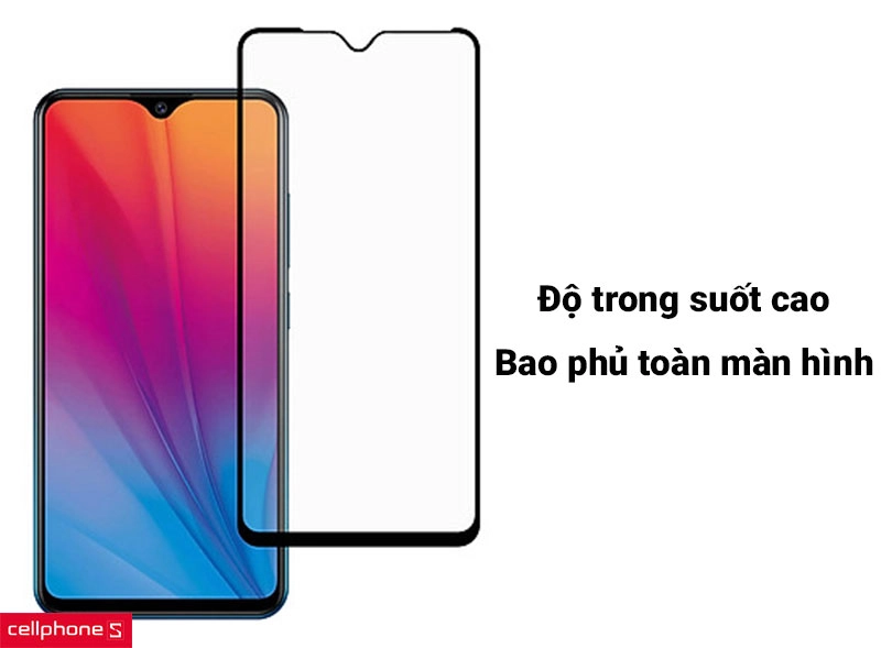 Kính cường lực Vivo Y21/ Y21S Zeelot Full cao cấp - Chất liệu bền bỉ, bảo vệ toàn diện