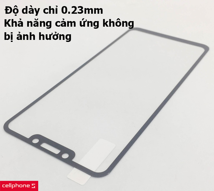 Độ dày chỉ 0.23mm