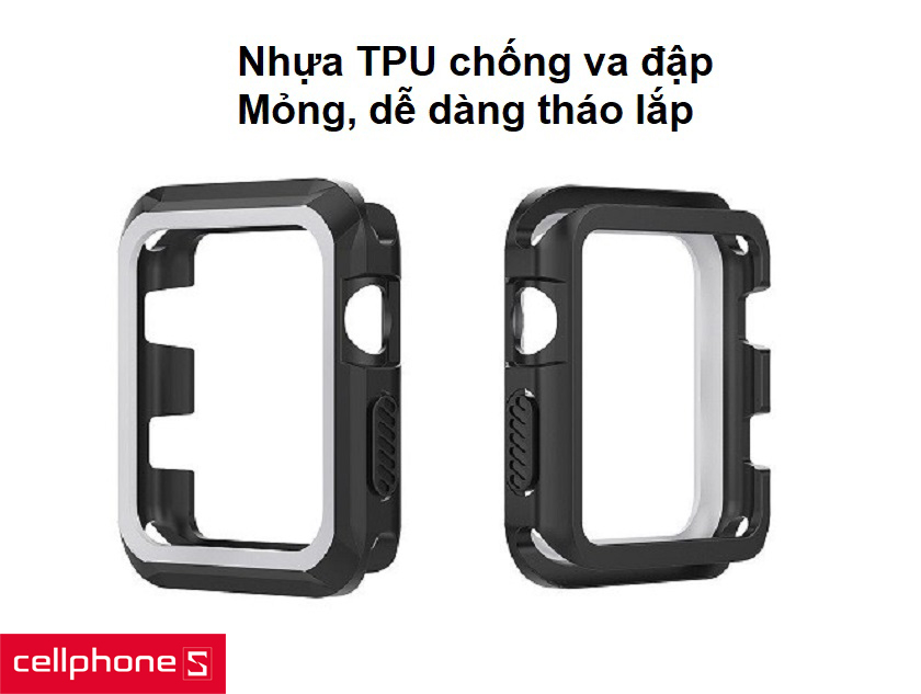Được làm tư chất liệu TPU dẻo dai chống sốc tốt, dễ dàng tháo lắp
