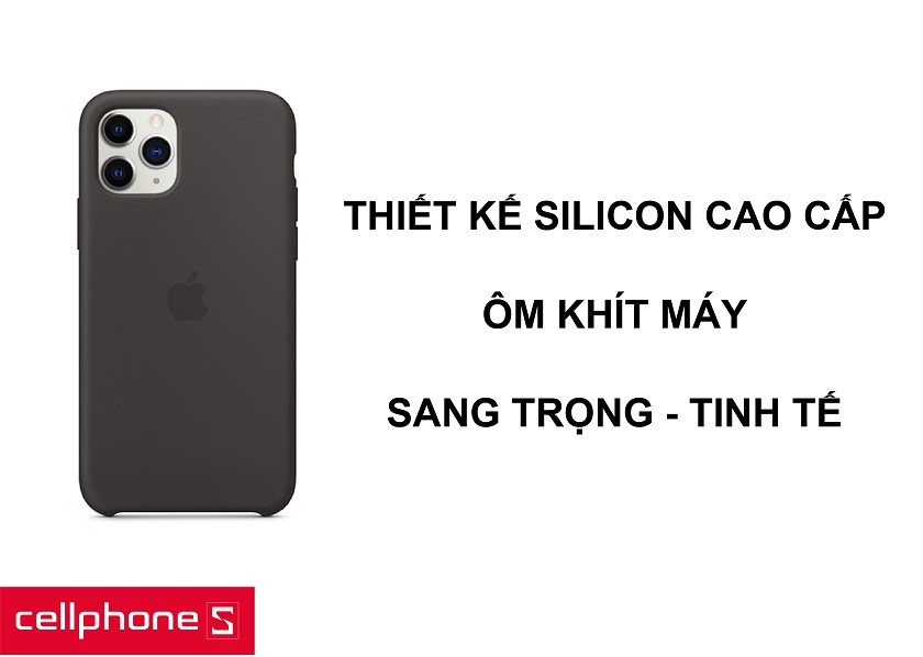 Thiết kế từ Silicon cao cấp cùng việc ôm khít thân máy, tinh tế và sang trọng