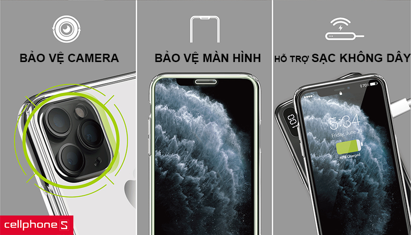 hỗ trợ sạc không dây