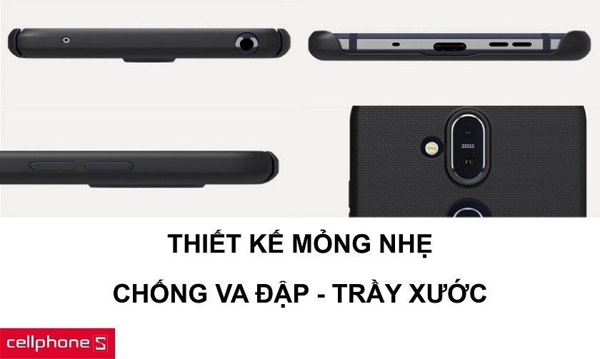 Thiết kế siêu mỏng, ôm khít mọi chi tiết và giúp chiếc Nokia 8.1 được bảo vệ tốt nhất