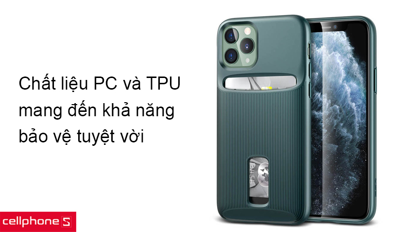 Thiết kế sang trọng, chất liệu nhựa PC và TPU cho độ bền cao