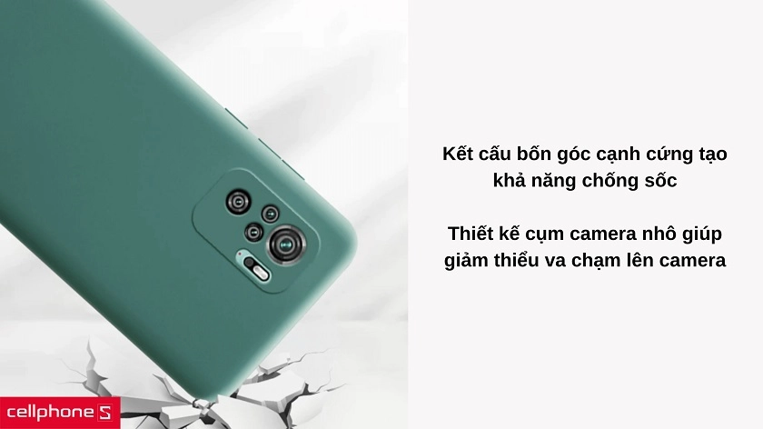 Ốp lưng Xiaomi Redmi Note 10 Pro S-Case Silicone chống sốc