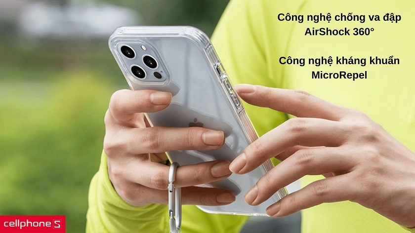 Ốp lưng iPhone 12 Pro Max UniQ Air Fender Antimicrobial