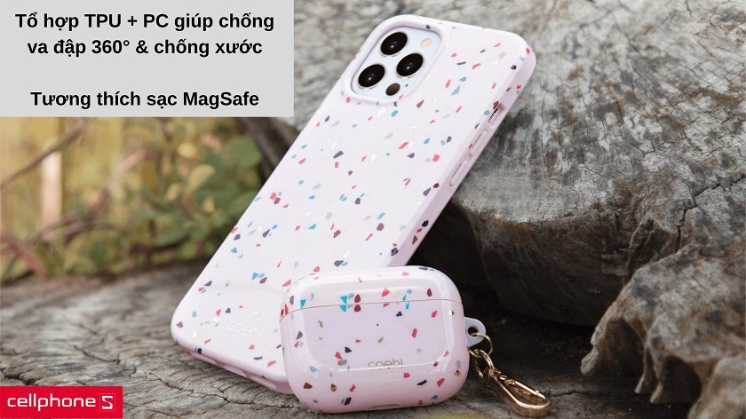 Ốp lưng UNIQ COEHL Terrazzo cho iPhone 12 Pro Max