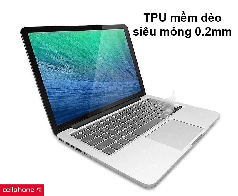 Phủ phím Wiwu TPU Keyboard Protector cho Macbook Air 2020 13 inch
