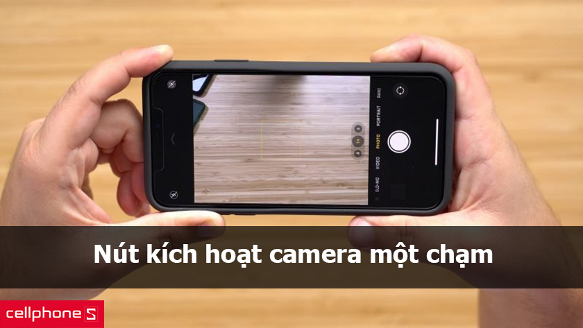 nút kích hoạt camera một chạm