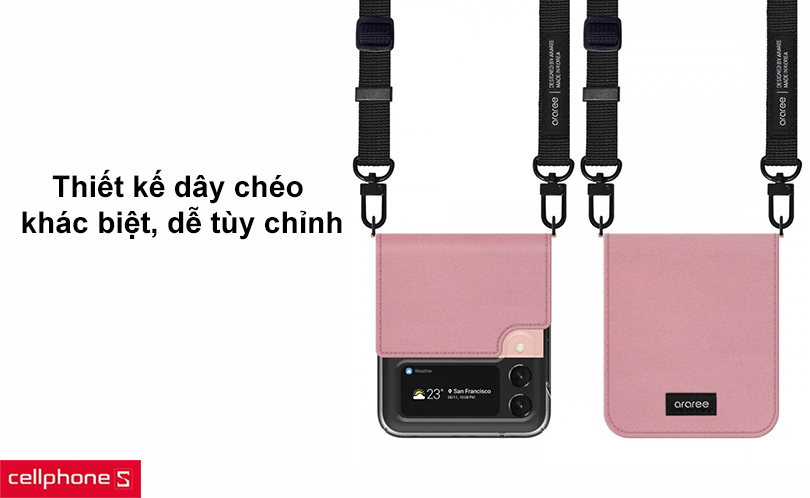 Bao da Samsung Galaxy Z Flip3 Araree Canvas Diary