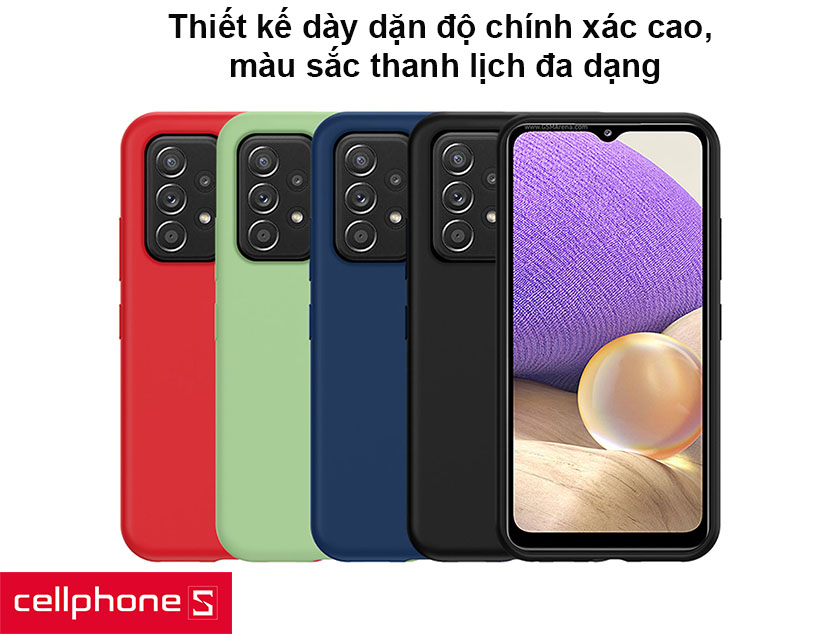 Ốp lưng Samsung Galaxy A32 LTE S-Case Silicone chống sốc