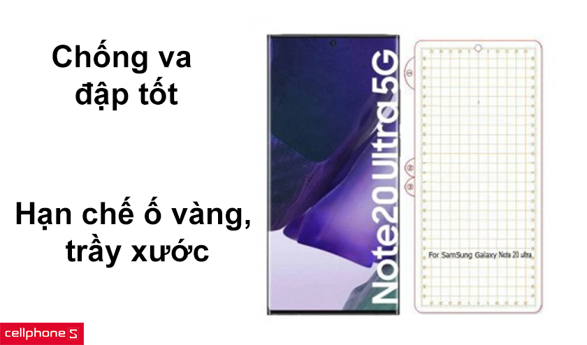Chống va đập tốt, hạn chế ố vàng, trầy xước