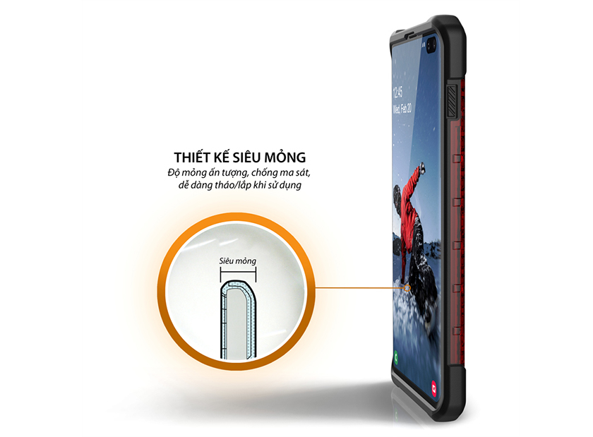 Thiết kế 3 lớp, viền dẻo TPU bảo vệ tối ưu