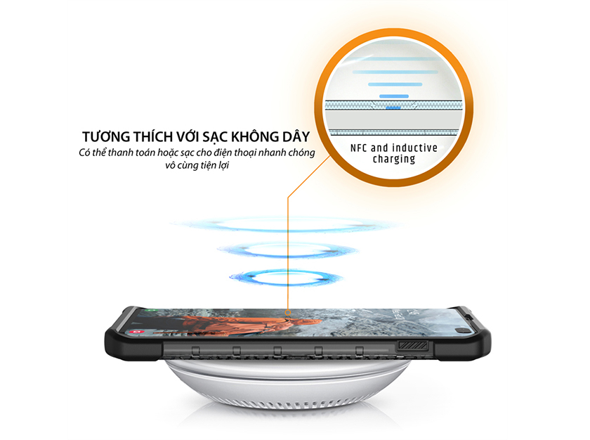 Hỗ trợ sạc không dây, Samsung Pay và dễ dàng vệ sinh