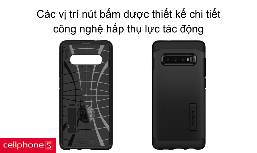 Các vị trí nút bấm được thiết kế chi tiết, công nghệ hấp thụ lực tác động