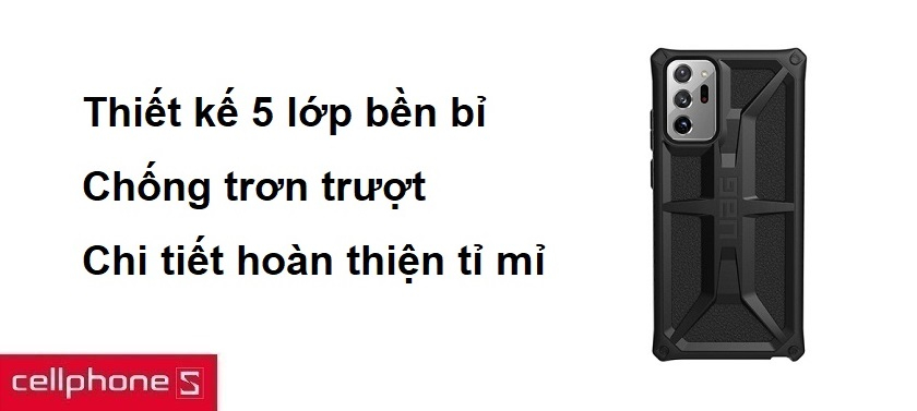 Thiết kế 5 lớp bền bỉ, chống trơn trượt