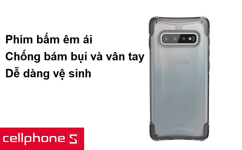 Phím bấm êm ái, chống bám bụi và vân tay