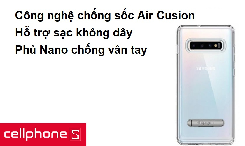 Hỗ trợ sạc không dây, công nghệ chống sốc Air Cusion