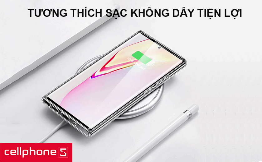 Tương thích kết nối sạc không dây, dễ dàng vệ sinh