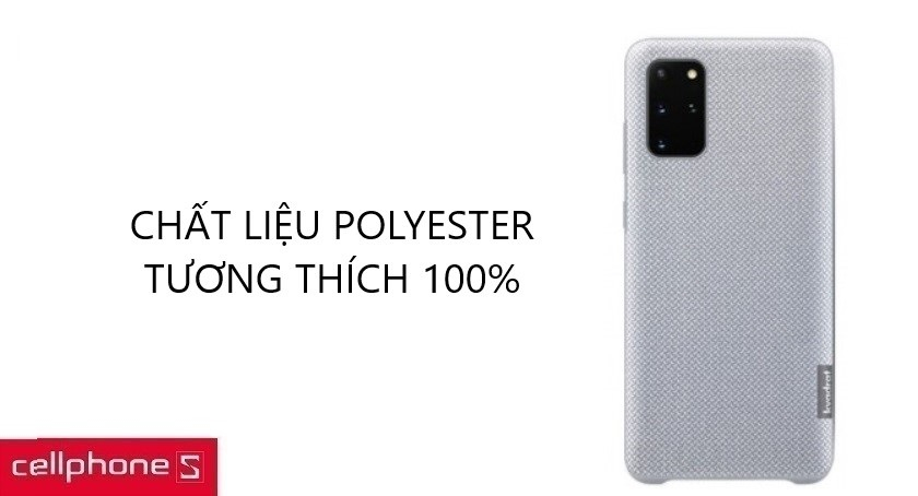 Chất liệu polyester tái chế, tương thích 100%