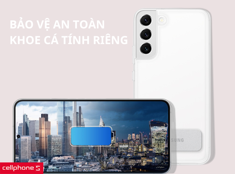 Thiết kế trong suốt, khoe được màu sắc của S22 Plus