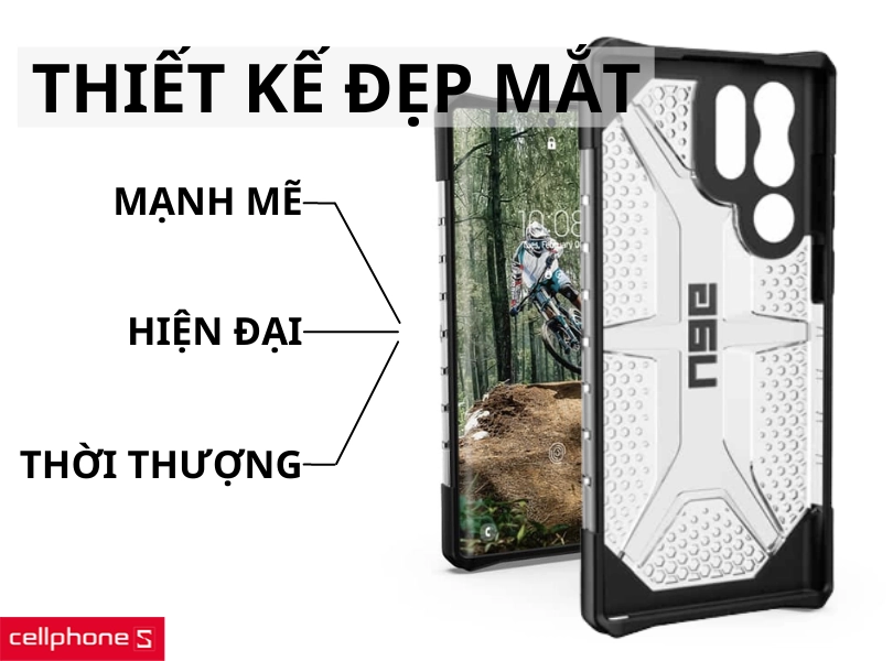 Ốp lưng Samsung Galaxy S22 Plus UAG chống sốc Plasma Ice