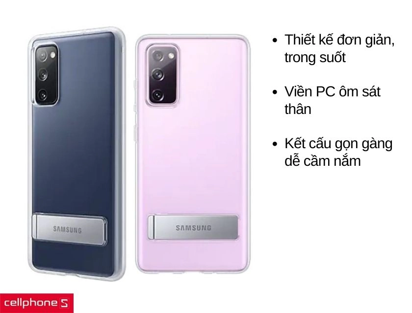 ốp lưng Samsung Galaxy S20 FE Clear Standing Cover Transparent