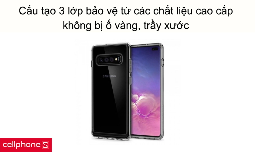Cấu tạo 3 lớp bảo vệ từ các chất liệu cao, không bị ố vàng, trầy xước