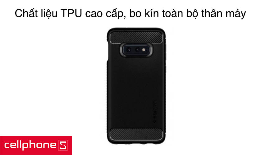 Ốp lưng chất liệu TPU cao cấp, bo kín toàn bộ thân máy