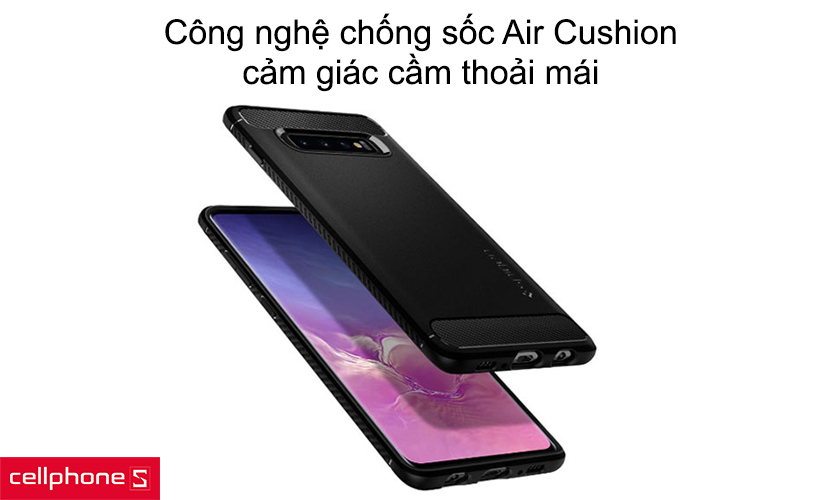 Công nghệ chống sốc Air Cushion, cảm giác cầm thoải mái