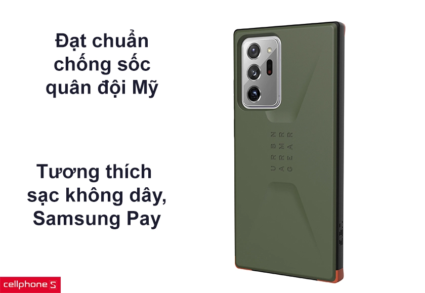 Đạt chuẩn chống sốc quân đội Mỹ, tương thích sạc không dây và Samsung Pay