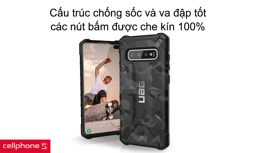 Cấu trúc chống sốc và va đập tốt, các nút bấm được che kín 100%