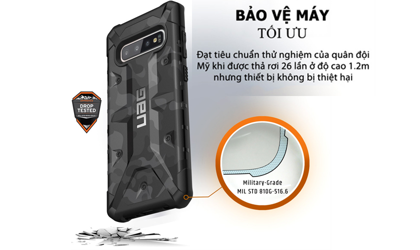 Bảo vệ cả cụm camera, sản xuất theo tiêu chuẩn quân đội Hoa Kỳ