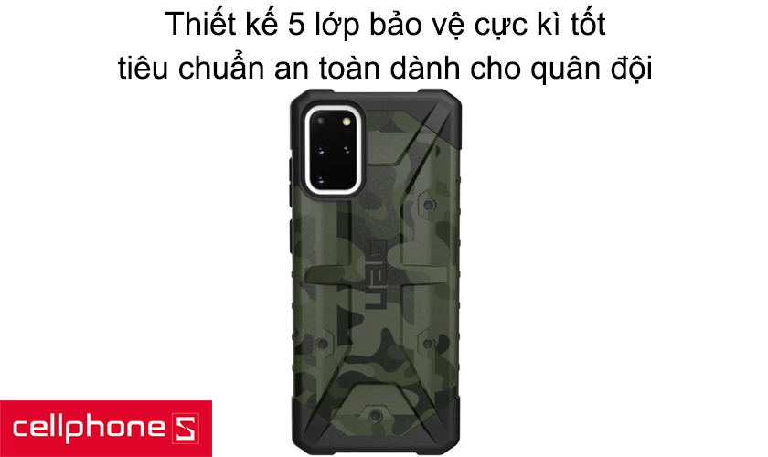 Thiết kế 5 lớp bảo vệ cực kì tốt, tiêu chuẩn an toàn dành cho quân đội