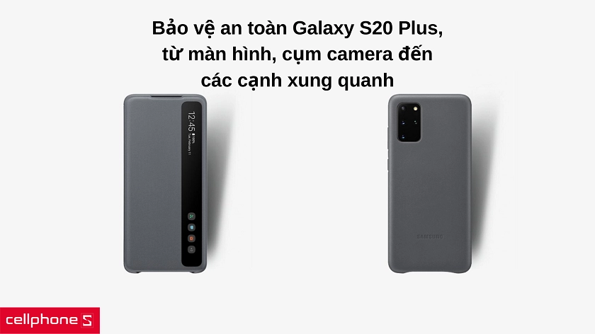 Bảo vệ toàn diện Galaxy S20 Plus, từ màn hình đến các góc cạnh xung quanh