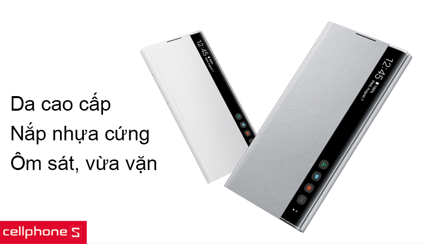 Thiết kế mỏng nhẹ, chất liệu da cao cấp, vừa vặn, ôm sát bảo vệ toàn diện