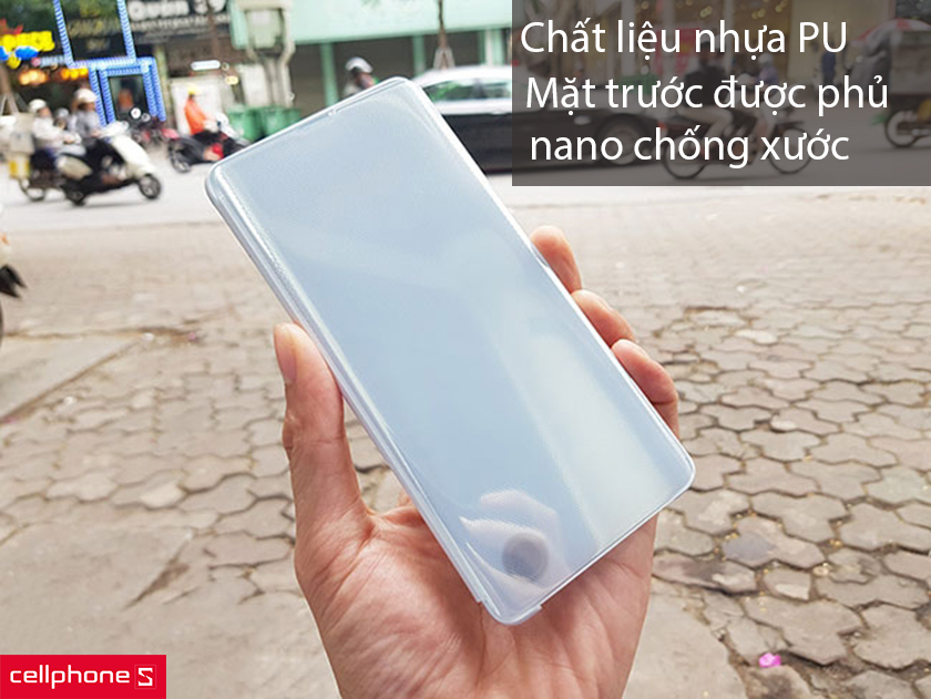 Chất liệu nhựa cao cấp, mặt trước phủ nano chống xước