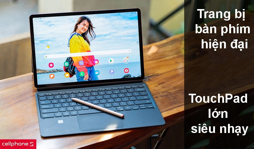 Trang bị bàn phím hiện đại, TouchPad lớn siêu nhạy