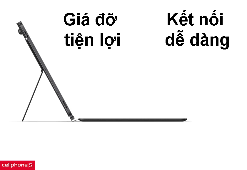 Kết nối dễ dàng với một thao tác, giá đỡ tiện lợi phù hợp với mọi nhu cầu