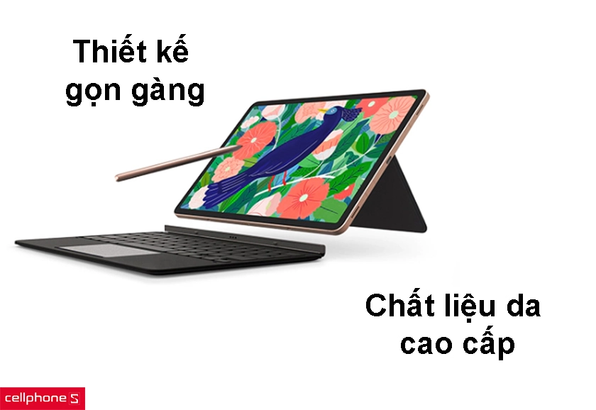 Thiết kế gọn gàng, chất liệu da cao cấp