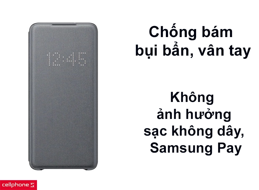 Hạn chế 99% bụi bẩn vân tay, không ảnh hưởng Samsung Pay, sạc không dây