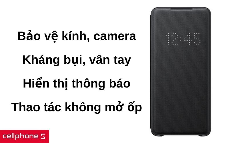 Thiết kế bảo vệ camera và mặt kính, kháng bụi và vân tay