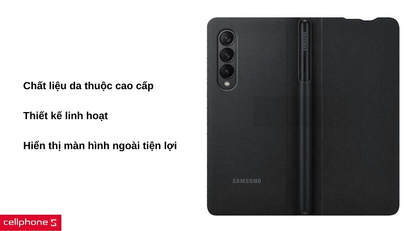 Bao da Samsung Galaxy Z Fold Flip 3 Cover kèm bút S-Pen 