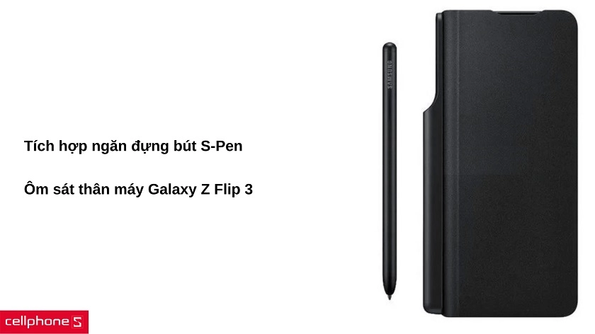 Bao da Samsung Galaxy Z Fold Flip 3 Cover kèm bút S-Pen 