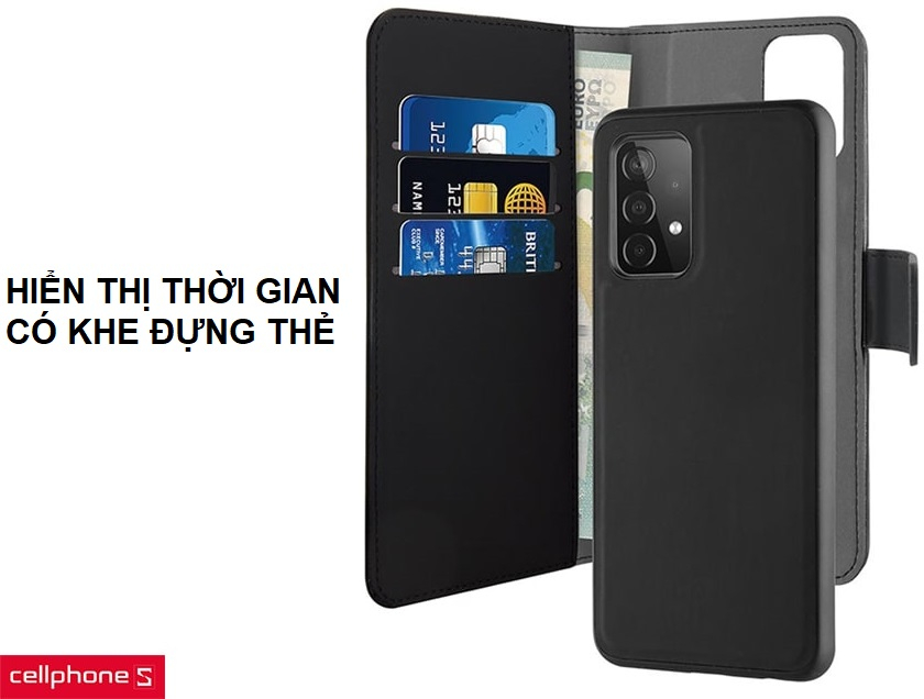 Hiển thị thời gian, có khe đựng thẻ